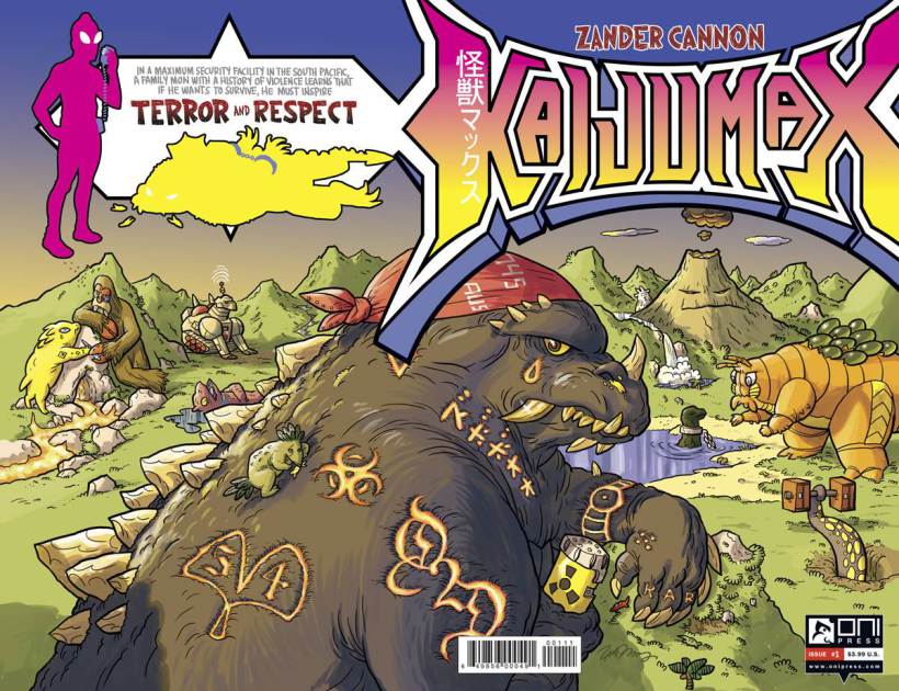 Issue #1 of Kaijumax by Zander Cannon from Oni Press, available on April 8th.