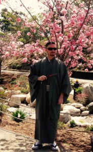 Erik Homenick enjoying the Sakura festival in Japan.